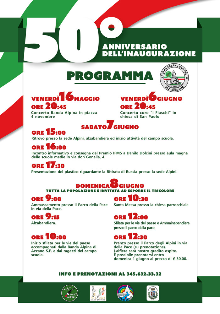 calendario 50°